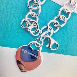 Tiffany & Co Silver Heart Tag Bracelet